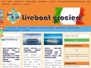 Screenshot sito: Liveboat Crociere