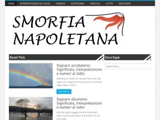 Screenshot sito: La Smorfia Napoletana
