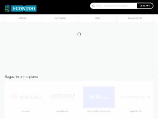 Screenshot sito: Scontoo.com