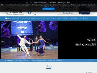 Screenshot sito: Federazione Italiana Danza Sportiva