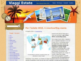 Screenshot sito: Viaggi per Estate