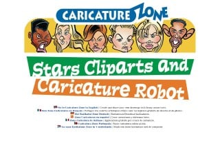 Screenshot sito: Caricature Zone