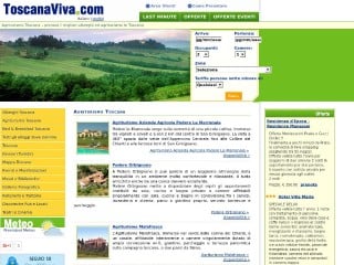 Screenshot sito: Toscana Viva