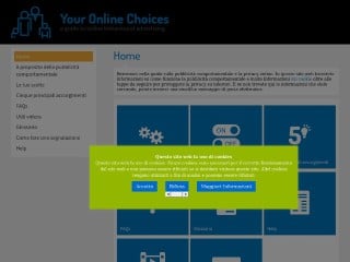 Screenshot sito: YourOnlineChoices
