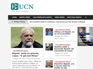Screenshot sito: UltimeCalcioNapoli