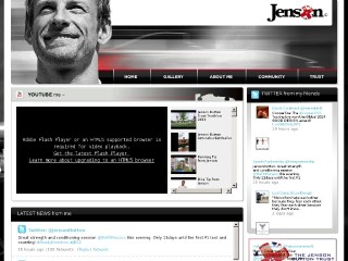 Screenshot sito: Jenson Button