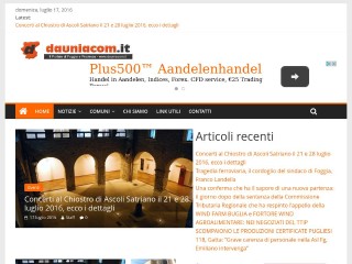 Screenshot sito: Dauniacom