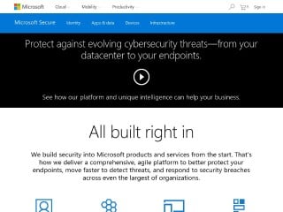 Screenshot sito: Microsoft Antispyware