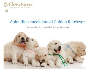 Screenshot sito: Goldenretriever.it