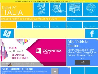 Screenshot sito: Tablet PC
