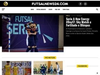 Screenshot sito: Futsal News 24