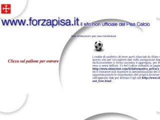 Screenshot sito: ForzaPisa.it