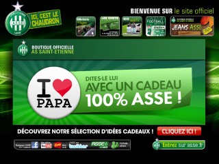 Screenshot sito: Saint-Etienne
