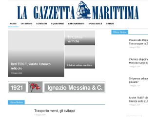 Screenshot sito: La Gazzetta Marittima