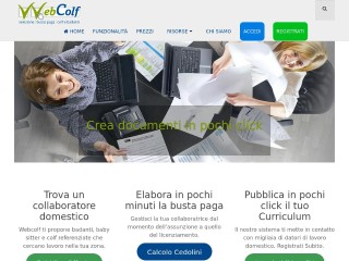 Screenshot sito: Webcolf.com