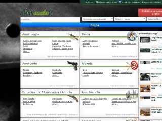 Screenshot sito: Armiusate.it