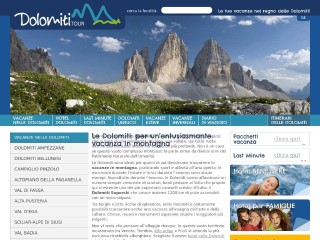 Screenshot sito: Dolomititour.com