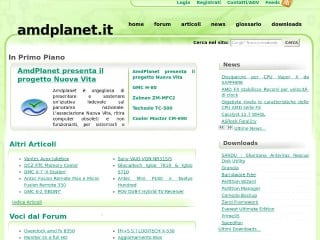 Screenshot sito: AMD Planet