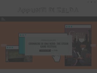 Screenshot sito: Appunti di Zelda
