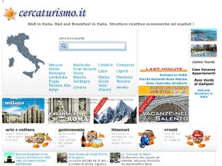 Screenshot sito: CercaTurismo.it