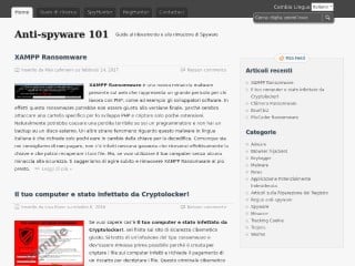 Screenshot sito: Anti-Spyware 101