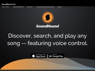 Screenshot sito: SoundHound