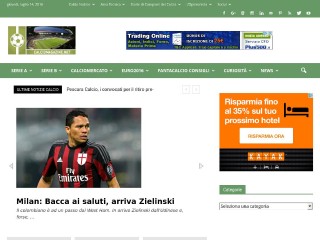 Screenshot sito: Calcio Magazine