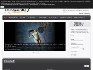 Screenshot sito: La Linea Scritta