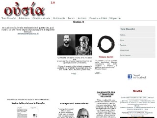 Screenshot sito: Ousia.it