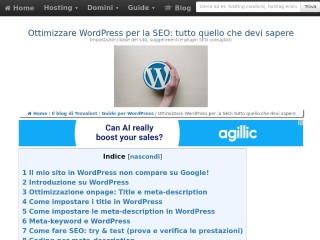 Screenshot sito: Guida SEO per WordPress