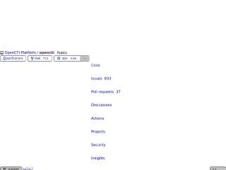 Screenshot sito: OpenCTI Platform