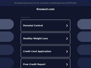 Screenshot sito: Knowurl.com