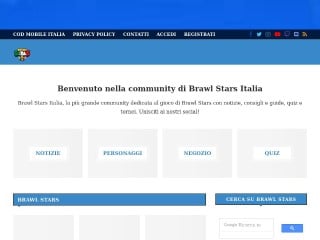 Screenshot sito: Brawl Stars Italia