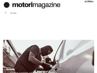 Screenshot sito: Motori Magazine
