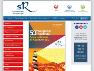 Screenshot sito: Reumatologia.it