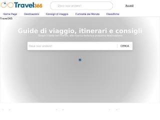 Screenshot sito: Travel365.it