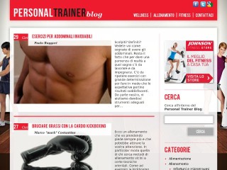 Screenshot sito: Personal Trainer Blog