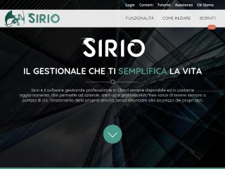 Screenshot sito: Sirio