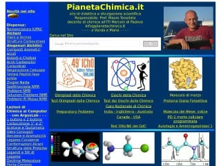 Screenshot sito: PianetaChimica.it