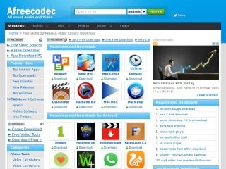 Screenshot sito: Afreecodec