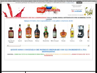 Screenshot sito: Digicocktails