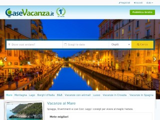 Screenshot sito: Casevacanza.it