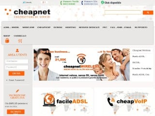 Screenshot sito: Cheapnet