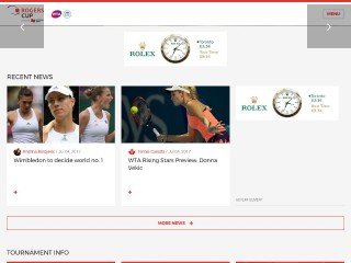 Screenshot sito: Rogers Cup