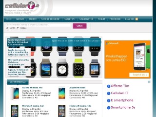 Screenshot sito: Cellulari.it