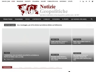 Screenshot sito: Notizie Geopolitiche