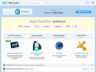 Screenshot sito: MacUpdate Antivirus