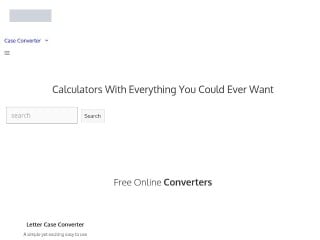 Screenshot sito: Calculator Bay