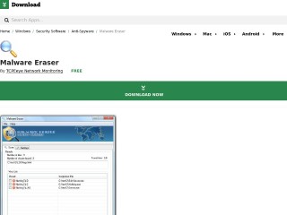 Screenshot sito: Malware Eraser