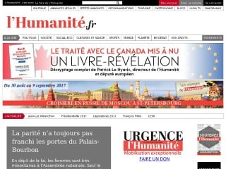 Screenshot sito: Humanite